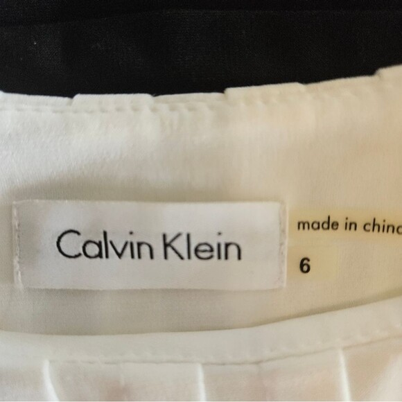 Calvin Klein Women's Size 6 Classic Black & White Dress Body Contouring - Picture 6 of 7